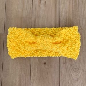 Handmade Lemon Yellow Knit Headband
